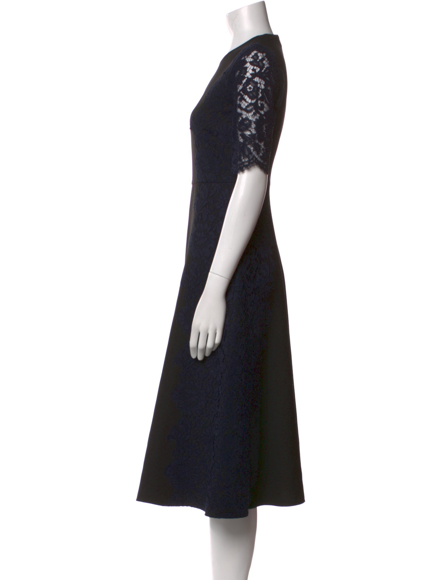 Valentino Virgin Wool Midi Length Dress