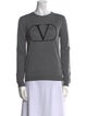 Valentino Virgin Wool Graphic Print Sweater