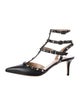Valentino Rockstud Accents Leather T-Strap Pumps