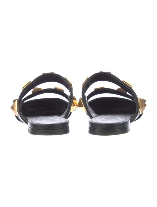 Valentino Rockstud Accents Leather Mules