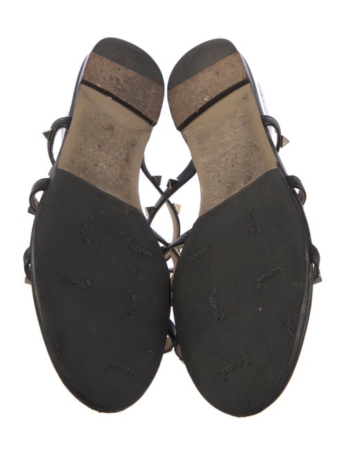 Valentino Rockstud Accents Leather Slides