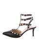 Valentino Rockstud Accents Leather T-Strap Pumps