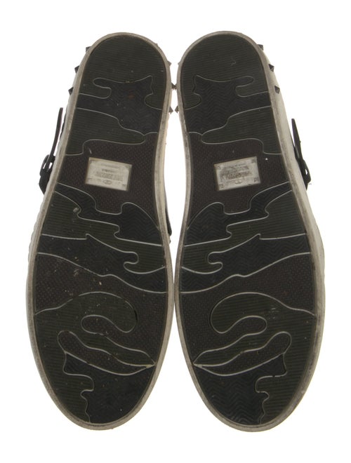 Valentino Rockstud Accents Leather Sneakers