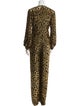 Valentino Printed V-Neck Jumpsuit