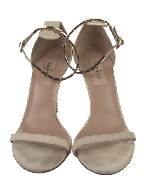 Valentino Rockstud Accents Leather Sandals