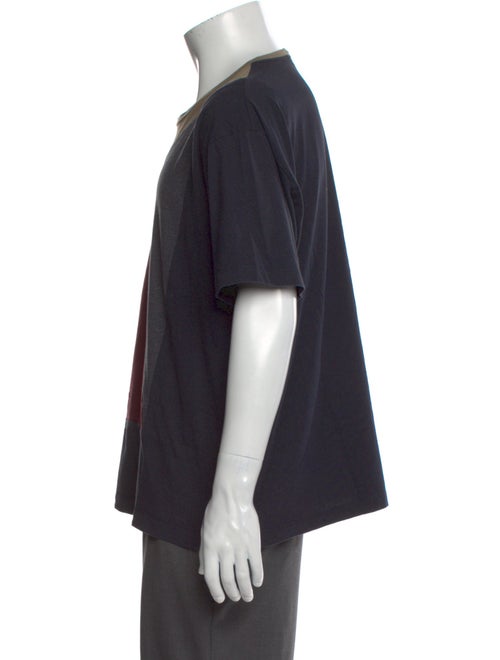 Valentino Rockstud Accents Colorblock Pattern T-Shirt