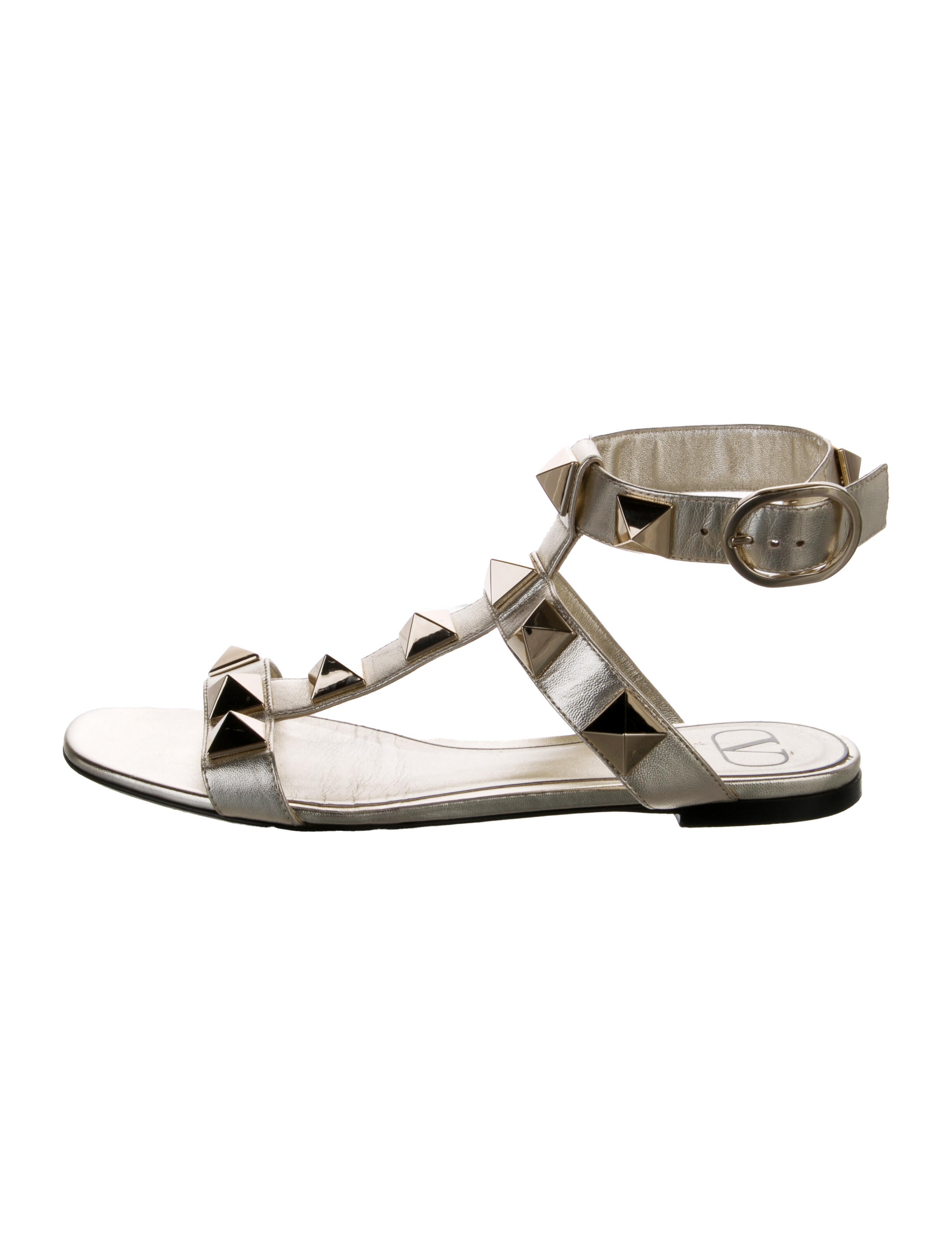 Valentino Leather Gladiator Sandals