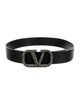 Valentino Leather Crystal Embellishments Belt