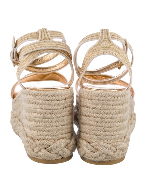Valentino Jute Embroidered Accent Espadrilles