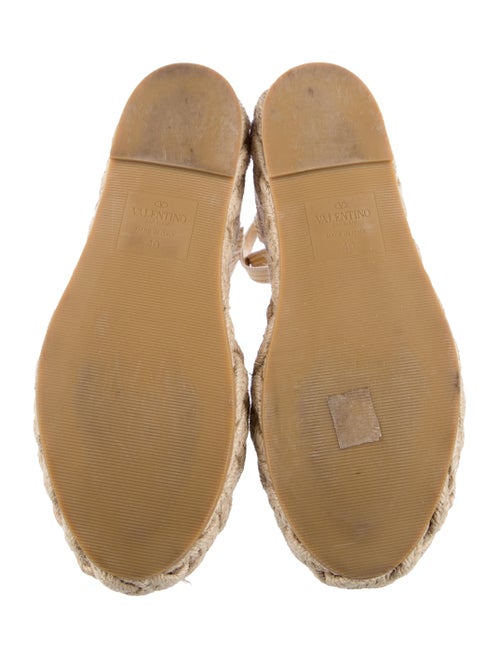 Valentino Jute Embroidered Accent Espadrilles