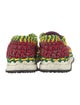 Valentino Patterned Crochet Trim Sneakers
