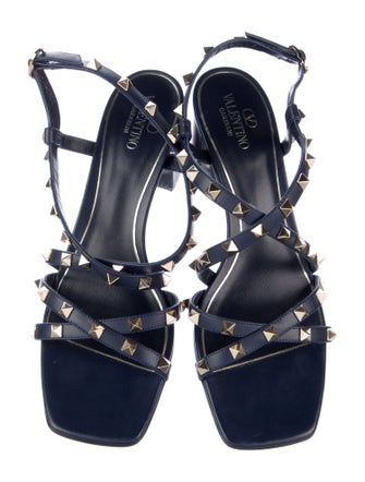 Valentino Leather Slingback Sandals
