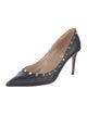 Valentino Rockstud Accents Leather Pumps