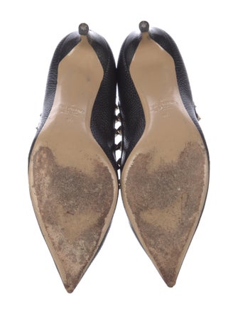 Valentino Rockstud Accents Leather Pumps