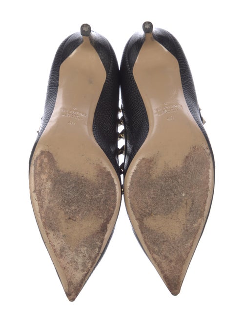 Valentino Rockstud Accents Leather Pumps