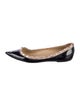 Valentino Rockstud Accents Patent Leather Flats