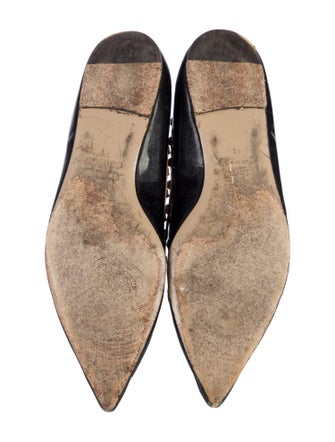 Valentino Rockstud Accents Patent Leather Flats