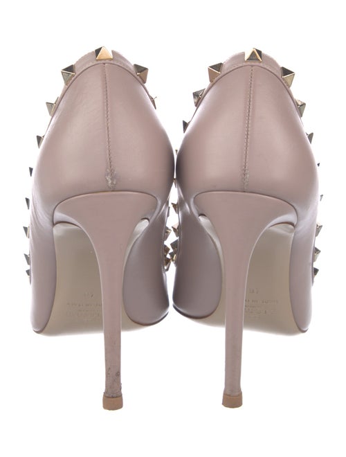 Valentino Rockstud Accents Leather Pumps