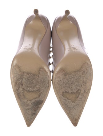 Valentino Rockstud Accents Leather Pumps