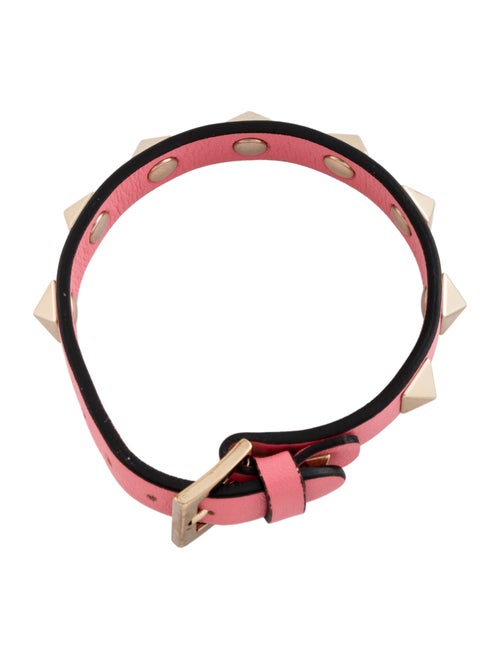 Valentino Leather Rockstud Wrap Bracelet