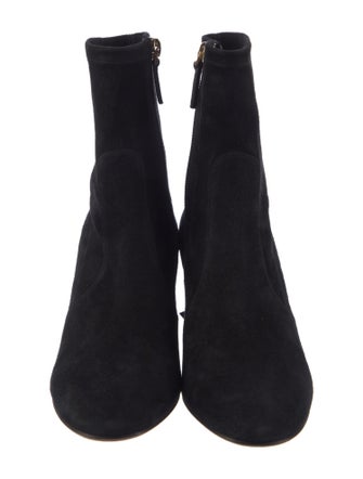 Valentino Rockstud Accents Suede Sock Boots