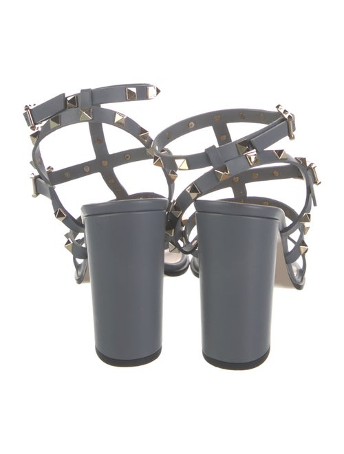 Valentino Rockstud Accents Leather Gladiator Sandals