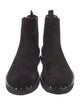 Valentino Rockstud Accents Suede Chelsea Boots