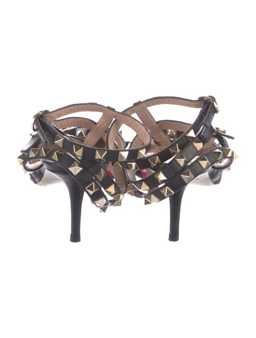 Valentino Rockstud Accents Ponyhair T-Strap Pumps