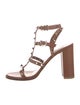 Valentino Rockstud Accents Leather Gladiator Sandals