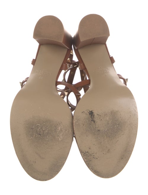 Valentino Rockstud Accents Leather Gladiator Sandals