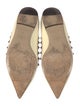 Valentino Rockstud Accents Patent Leather Flats