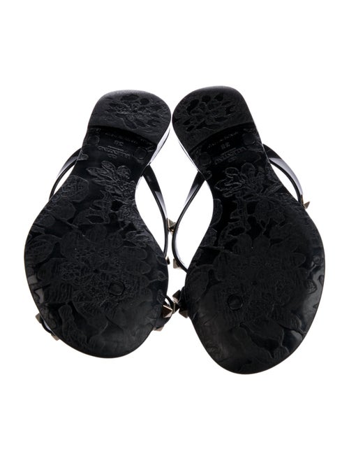 Valentino Rockstud Accents Rubber Slides