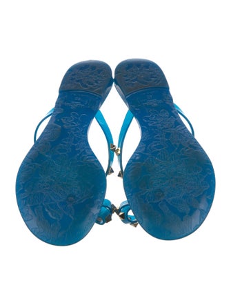 Valentino Rockstud Accents Bow Accents Slides