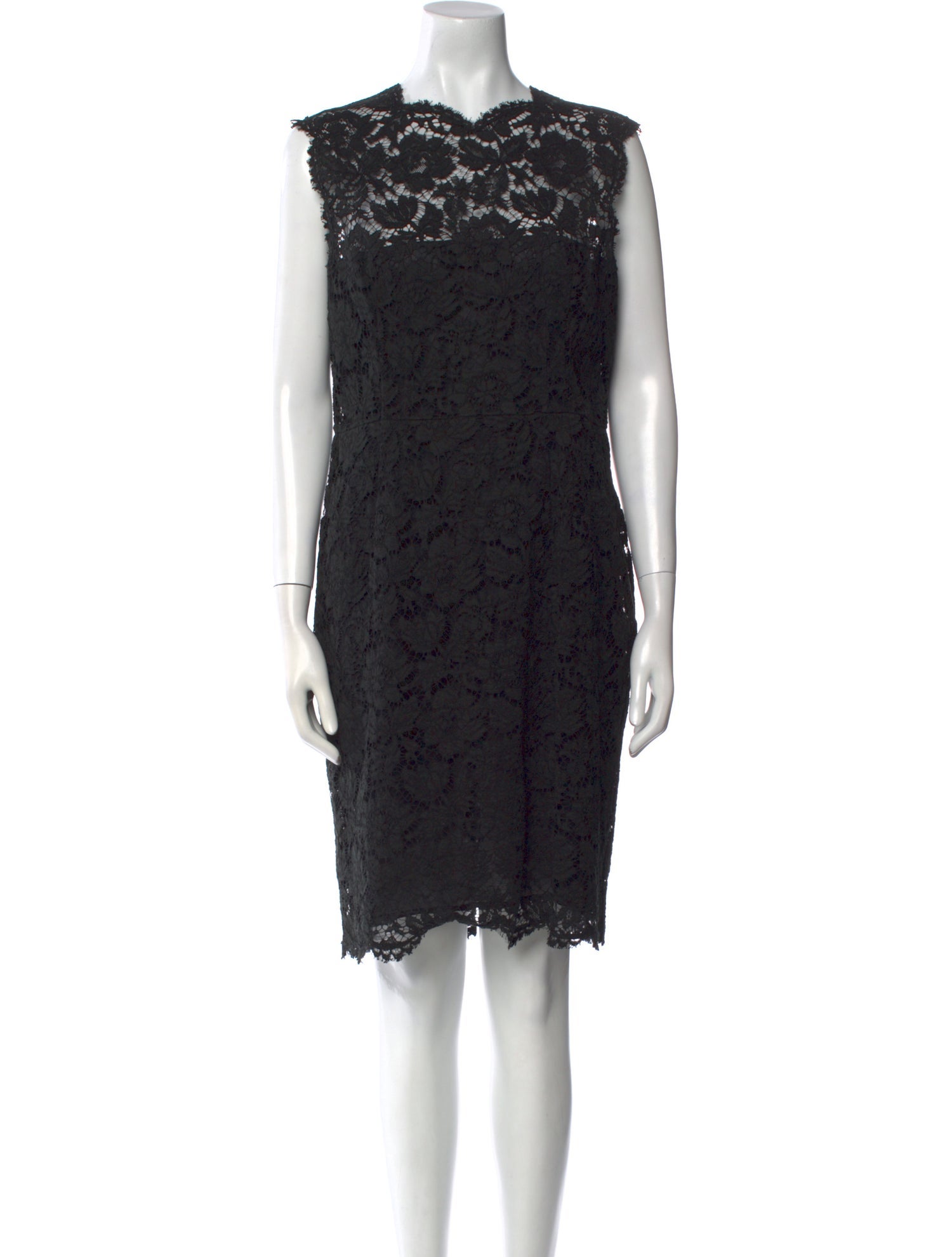 Valentino Lace Knee-Length Dress