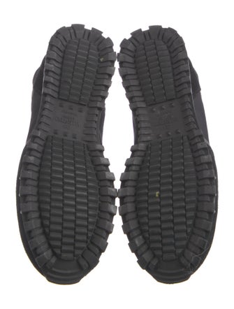 Valentino Rockstud Accents Suede Sneakers