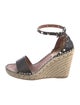 Valentino Rockstud Accents Leather Espadrilles