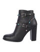 Valentino Rockstud Accents Leather Boots
