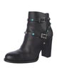 Valentino Rockstud Accents Leather Boots