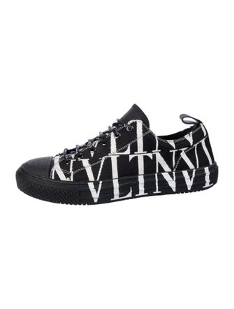 Valentino Canvas Printed Sneakers