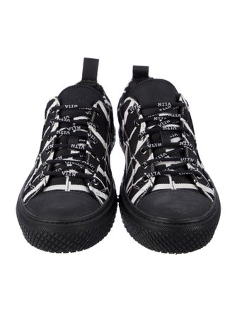 Valentino Canvas Printed Sneakers