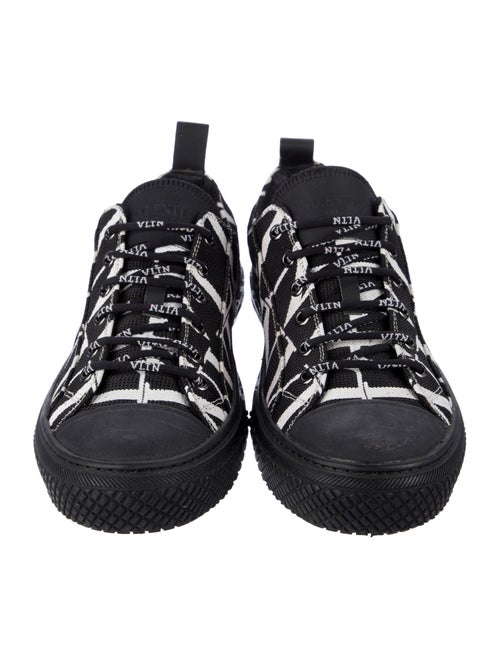 Valentino Canvas Printed Sneakers