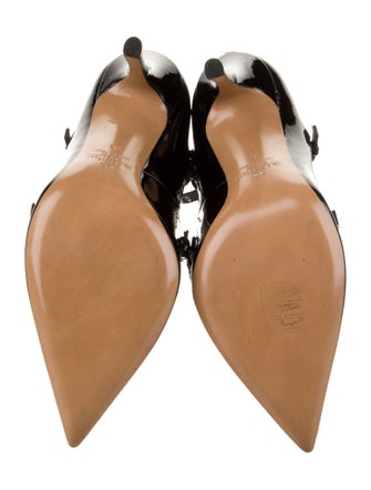 Valentino Patent Leather Striped Pumps