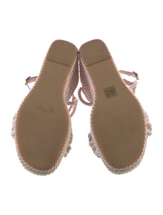 Valentino Rockstud Accents Colorblock Pattern Espadrilles