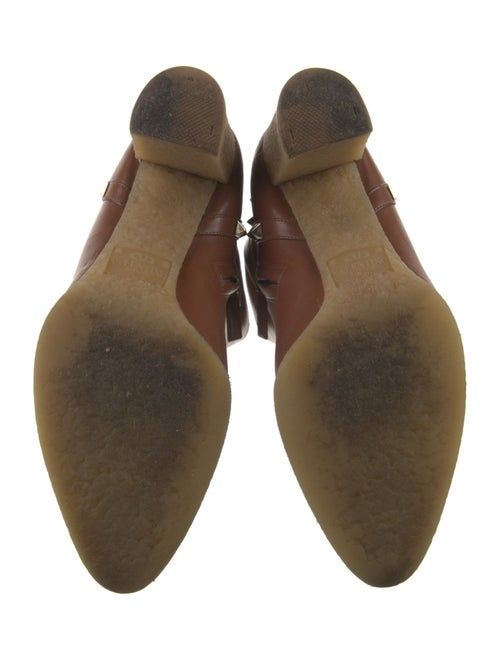 Valentino Rockstud Accents Leather Riding Boots