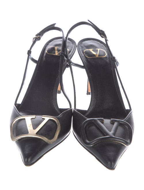 Valentino Leather Slingback Pumps
