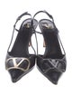 Valentino Leather Slingback Pumps