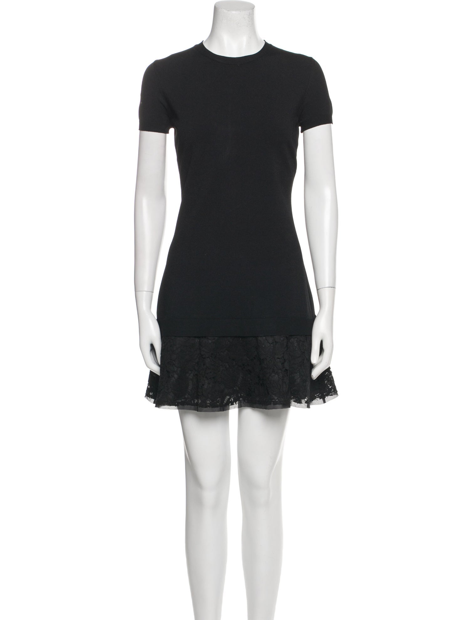 Valentino Crew Neck Mini Dress