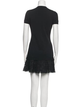 Valentino Crew Neck Mini Dress