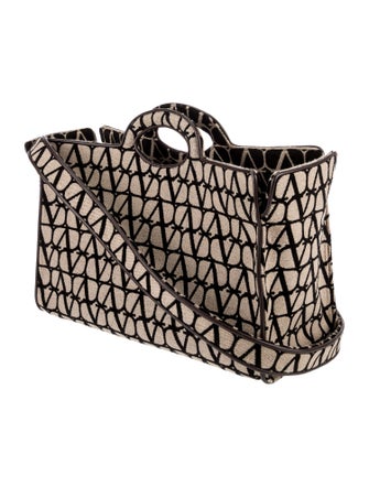 Valentino Canvas Top Handle Bag