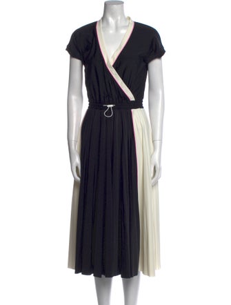 Valentino V-Neck Midi Length Dress